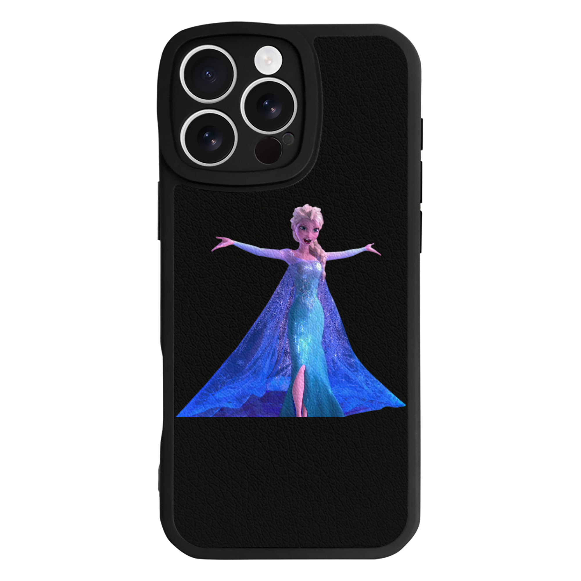 （画像用） アナと雪の女王 アンナ エルサ Frozen Anna Elsa 【iPhone 16シリーズ対応】シリコンスマホケース（レザー調） 材質：シリコン